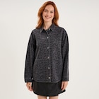 Surchemise en jean coton denim gris femme à La Halle dans Ors