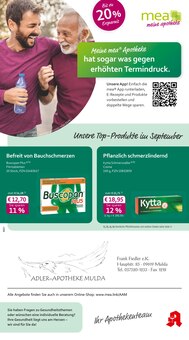 Aktueller mea - meine apotheke Prospekt "Unsere September-Angebote" Seite 1 von 4 Seiten für Mulda