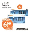 Batterie AA im Angebot bei V-Markt in Augsburg Batterie AA Angebote von V-Markt bei V-Markt Augsburg für 5,99 €
