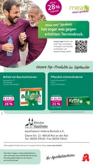 Aktueller mea - meine apotheke Prospekt "Unsere September-Angebote" Seite 1 von 4 Seiten für Rot