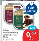 Feine Pastete mit Rind und Leber Angebote von Pablo bei budni Lüneburg für 0,69 €