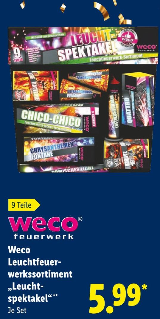 Leuchtfeuerwerkssortiment 'Leuchtspektakel'