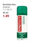 Deo Original Angebote von Borotalco bei GLOBUS Saarbrücken für 1,49 €