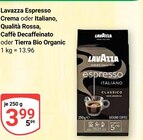 Espresso Crema im Angebot bei GLOBUS in Frankenthal Espresso Crema Angebote von Lavazza bei GLOBUS Frankenthal für 3,99 €