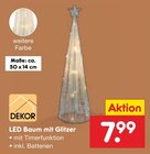 LED Baum mit Glitzer im Angebot bei Netto Marken-Discount in Chemnitz LED Baum mit Glitzer Angebote von DEKOR bei Netto Marken-Discount Chemnitz für 7,99 €