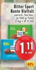 Bunte Vielfalt im Angebot bei E center in Erkrath Bunte Vielfalt Angebote von Ritter Sport bei E center Erkrath für 1,11 €