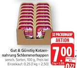Katzennahrung Schlemmerhappen im Angebot bei EDEKA in Leinfelden-Echterdingen Katzennahrung Schlemmerhappen Angebote von Gut & Günstig bei EDEKA Leinfelden-Echterdingen für 0,25 €