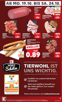 Wurst im aktuellen Kaufland Prospekt (Leverkusen) Wurst im Kaufland Prospekt "Hier bin ich richtig" mit 84 Seiten (Leverkusen)