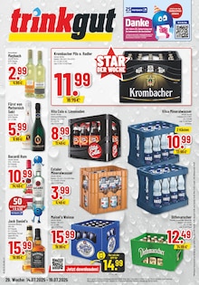 Trinkgut Prospekt der KW 29 "Aktuelle Angebote" Aktueller Trinkgut Prospekt "Aktuelle Angebote" Seite 1 von 6 Seiten