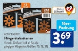 Aktuelles Hörgerätebatterien Angebot bei ALDI SÜD in Singen (Hohentwiel) ab 3,69 €