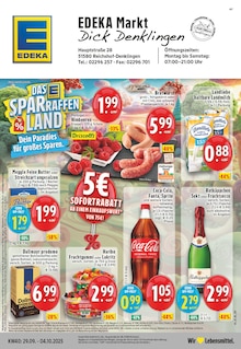 Aktueller EDEKA Prospekt "Aktuelle Angebote" Seite 1 von 24 Seiten für Reichshof