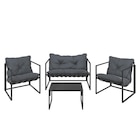 GARTENSET 4-teilig beschichtet Stahl 4-teilig Angebot im XXXLutz Möbelhäuser Prospekt GARTENSET 4-teilig beschichtet Stahl 4-teilig im XXXLutz Möbelhäuser Prospekt zum Preis von 99,90 €