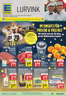 EDEKA Wesel Prospekt der aktuellen Woche, gültig von 22.12.2025 bis 27.12.2025 Aktueller EDEKA Wesel Prospekt "Aktuelle Angebote" mit 26 Seiten