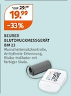 BLUTDRUCKMESSGERÄT BM 23 Angebote von BEURER bei Müller Eisenach für 19,99 €