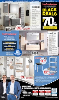 Badmöbel im aktuellen hofmeister Prospekt (Stuttgart) Badmöbel im hofmeister Prospekt "BLACK DEALS" mit 12 Seiten (Stuttgart)
