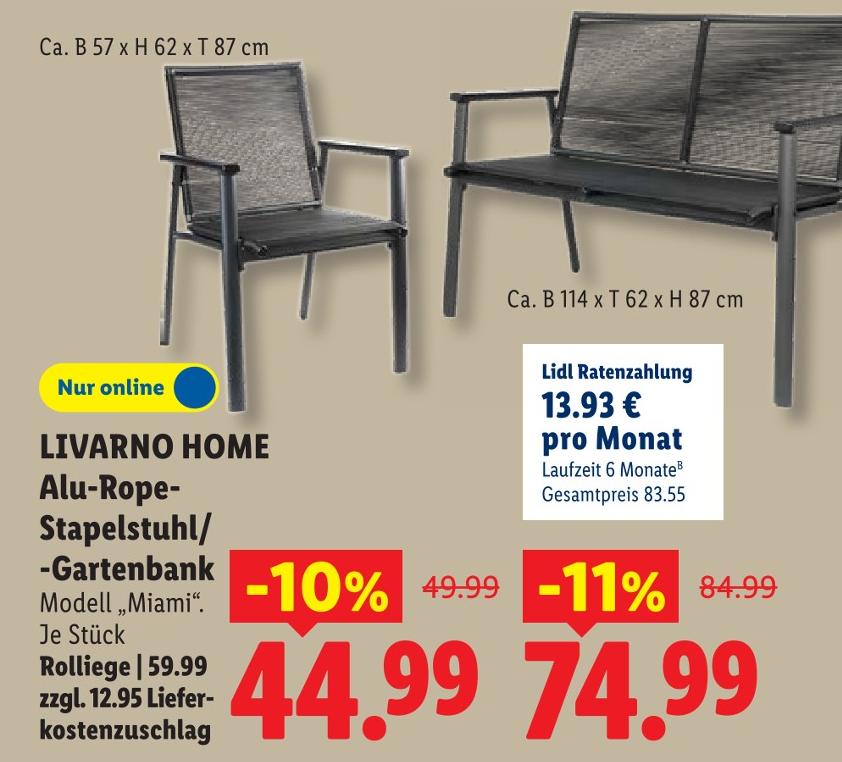 Alu-Rope-Stapelstuhl