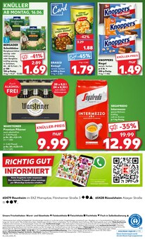 Warsteiner im aktuellen Kaufland Prospekt (Rüsselsheim) Warsteiner im Kaufland Prospekt "Aktuelle Angebote" mit 54 Seiten (Rüsselsheim)