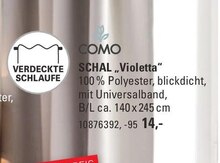 Schal „Violetta“ bei Höffner in Düsseldorf Schal „Violetta“ im Angebot bei Höffner Düsseldorf für 14,00 €