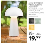 Akku-Outdoor-Tischleuchte Lennon im aktuellen porta Möbel Prospekt