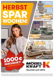 Der aktuelle Möbel Kraft Prospekt HERBST SPAR WOCHEN!