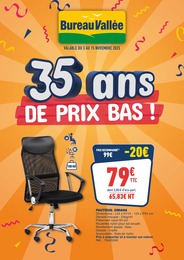 Prix et réduction Fauteuil dans le prospectus Bureau Vallée en cours Offre Fauteuil dans le catalogue Bureau Vallée du moment à la page 1