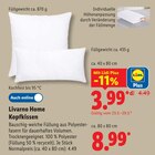 Kopfkissen im Angebot bei Lidl in Kaufbeuren Kopfkissen Angebote von Livarno Home bei Lidl Kaufbeuren für 3,99 €