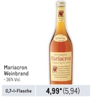 Weinbrand Angebote von Mariacron bei Metro Mainz für 5,94 €