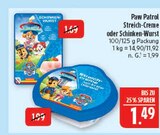 Streich-Creme im Angebot bei Marktkauf in Schwabach Streich-Creme Angebote von Paw Patrol bei Marktkauf Schwabach für 1,49 €