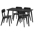 Tisch und 4 Stühle schwarz/schwarz Angebote von LISABO / LISABO bei IKEA Ibbenbüren für 428,96 €