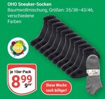 Sneaker-Socken im Angebot bei GLOBUS in Wolfenbüttel Sneaker-Socken Angebote von OHO bei GLOBUS Wolfenbüttel für 8,99 €