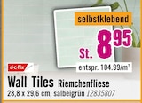 Wall Tiles Riemchenfliese im Angebot bei Hornbach in Passau Wall Tiles Riemchenfliese Angebote von dc-fix bei Hornbach Passau für 8,95 €
