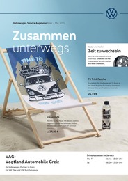 Volkswagen Prospekt für Greiz mit 1 Seite Volkswagen Prospekt für Greiz: Unsere Glanzstücke, 1 Seite, 01.03.2022 - 31.05.2022