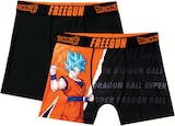 Lot de 2 boxers homme Dragon Ball Z - FREEGUN en promo chez Intermarché Hyper Lot de 2 boxers homme Dragon Ball Z - FREEGUN dans le catalogue Intermarché Hyper