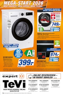 Waschmaschine im expert TeVi Prospekt "Top Angebote" mit 12 Seiten (Fürth)