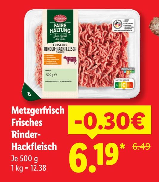 Frisches Rinder-Hackfleisch