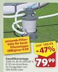 Sandfilteranlage für 9,99 € bei famila Nordwest im Angebot Sandfilteranlage im aktuellen famila Nordwest Prospekt