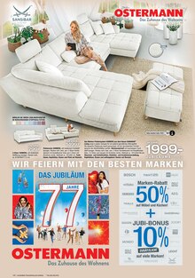 Sofa im Ostermann Prospekt "77 Jahre Ostermann – Das Jubiläum" mit 12 Seiten (Dortmund)
