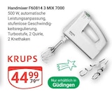 Handmixer F60814 3 MIX 7000 von KRUPS im aktuellen GLOBUS Prospekt