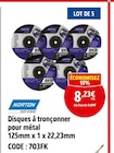 Disques à tronçonner pour métal - NORTON en promo chez Screwfix Calais à 8,23 €
