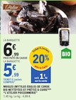 Promo Moules (mytilus edulis) de corde bio nettoyées et prêtes à cuire à 5,59 € dans le catalogue E.Leclerc à Aregno