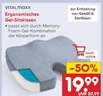 Aktuelle Sitzmöbel Angebote bei Netto Marken-Discount in Regensburg Aktuelles Ergonomisches Gel-Sitzkissen Angebot bei Netto Marken-Discount in Regensburg ab 19,99 €