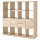 Regal mit 4 Einsätzen Eicheneff wlas von KALLAX für 199,00 € bei IKEA im Angebot Regal mit 4 Einsätzen Eicheneff wlas von KALLAX im aktuellen IKEA Prospekt