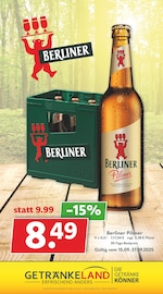 Aktueller Getränkeland Prospekt mit Berliner Pilsener, "Die Getränkekönner", Seite 9