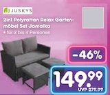2in1 Polyrattan Relax Gartenmöbel Set Jamaika Angebote von Juskys bei Netto Marken-Discount Grevenbroich für 149,99 €