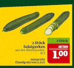 Marktkauf Schweinfurt - Salatgurken Angebot im Prospekt Salatgurken bei Marktkauf im Schweinfurt Prospekt für 1,00 €