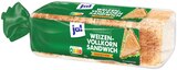 American Sandwich oder Weizen- Vollkorn Sandwich im Angebot bei REWE in Velbert American Sandwich oder Weizen- Vollkorn Sandwich Angebote von ja! bei REWE Velbert für 1,49 €