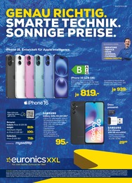 EURONICS Prospekt für Ulrichstein mit 4 Seiten EURONICS Prospekt für Ulrichstein: "GENAU RICHTIG. SMARTE TECHNIK. SONNIGE PREISE.", 4 Seiten, 06.08.2025 - 17.08.2025