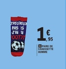 Paire de chaussette homme - E.Leclerc à Orléans Paire de chaussette homme en promo chez E.Leclerc Orléans à 1,95 €
