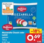 Mozzarella Classic im Angebot bei Netto Marken-Discount in Berlin Mozzarella Classic Angebote von Italiamo bei Netto Marken-Discount Berlin für 0,69 €