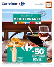 Catalogue Supermarchés Carrefour en cours à Villefranche-de-Rouergue et alentours, "BIENVENUE EN MÉDITERRANÉE", 14 pages, 07/05/2024 - 20/05/2024